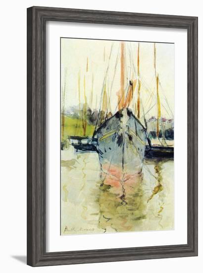 Midina at the Entrance to the Isle of Wight-Berthe Morisot-Framed Art Print