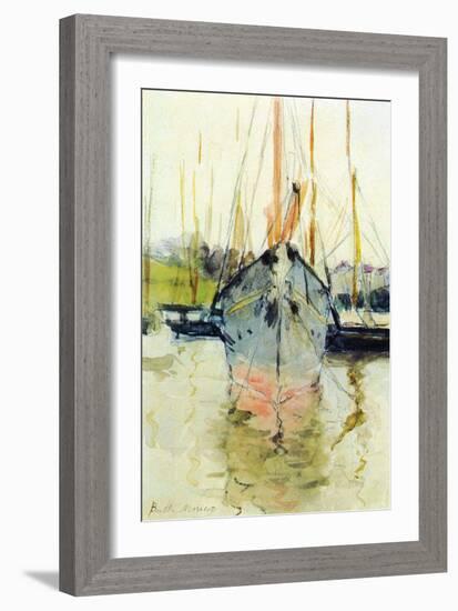 Midina at the Entrance to the Isle of Wight-Berthe Morisot-Framed Art Print