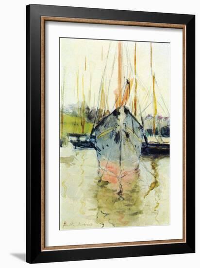 Midina at the Entrance to the Isle of Wight-Berthe Morisot-Framed Art Print