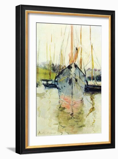 Midina at the Entrance to the Isle of Wight-Berthe Morisot-Framed Art Print