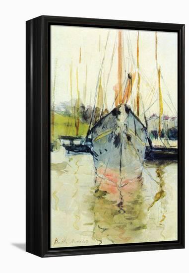 Midina at the Entrance to the Isle of Wight-Berthe Morisot-Framed Stretched Canvas