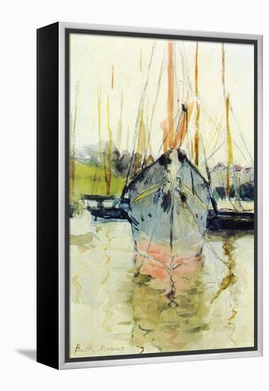 Midina at the Entrance to the Isle of Wight-Berthe Morisot-Framed Stretched Canvas