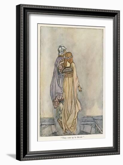 Midir and Etain Rise up in the Air-Stephen Reid-Framed Art Print