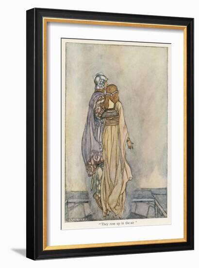 Midir and Etain Rise up in the Air-Stephen Reid-Framed Art Print