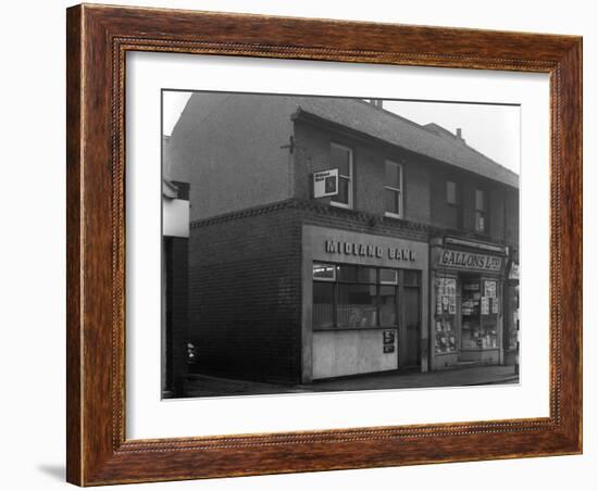 Midland Bank, Thurnscoe, South Yorkshire, 1969-Michael Walters-Framed Photographic Print