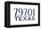 Midland, Texas - 79701 Zip Code (Blue)-Lantern Press-Framed Stretched Canvas