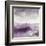 Midnight at the Lake II Amethyst and Grey-Mike Schick-Framed Art Print