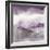 Midnight at the Lake III Amethyst and Grey-Mike Schick-Framed Art Print