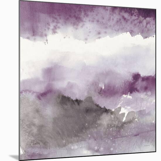 Midnight at the Lake III Amethyst and Grey-Mike Schick-Mounted Premium Giclee Print