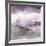 Midnight at the Lake III Amethyst and Grey-Mike Schick-Framed Giclee Print