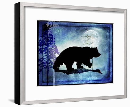Midnight Bear-LightBoxJournal-Framed Giclee Print
