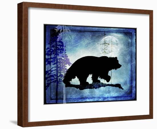 Midnight Bear-LightBoxJournal-Framed Giclee Print