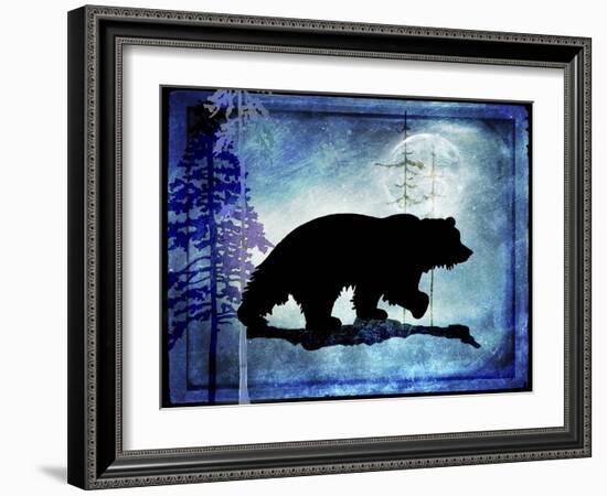 Midnight Bear-LightBoxJournal-Framed Giclee Print