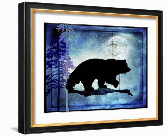 Midnight Bear-LightBoxJournal-Framed Giclee Print