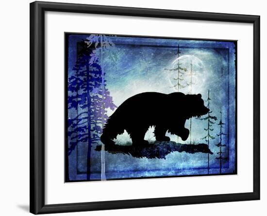 Midnight Bear-LightBoxJournal-Framed Giclee Print