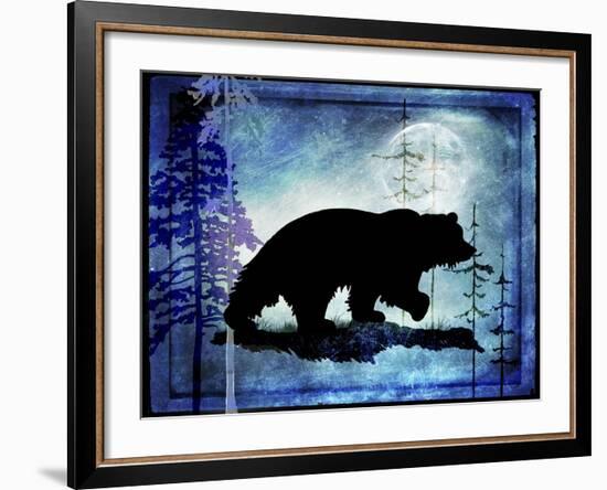 Midnight Bear-LightBoxJournal-Framed Giclee Print