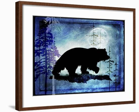 Midnight Bear-LightBoxJournal-Framed Giclee Print