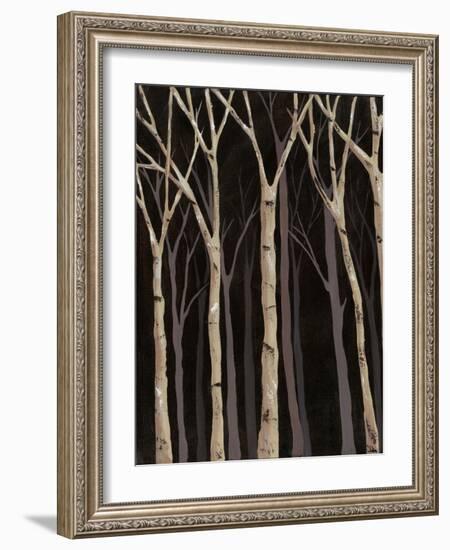 Midnight Birches I-Jade Reynolds-Framed Art Print