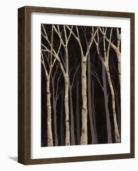 Midnight Birches I-Jade Reynolds-Framed Art Print