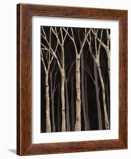 Midnight Birches I-Jade Reynolds-Framed Art Print