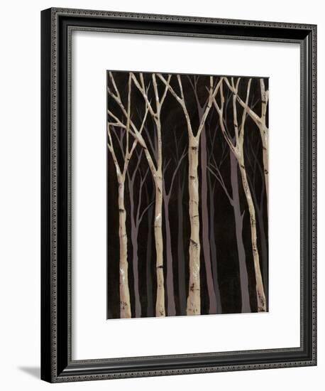 Midnight Birches I-Jade Reynolds-Framed Art Print