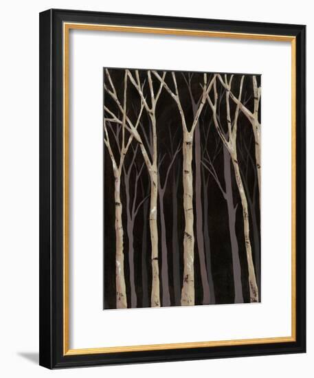 Midnight Birches I-Jade Reynolds-Framed Art Print