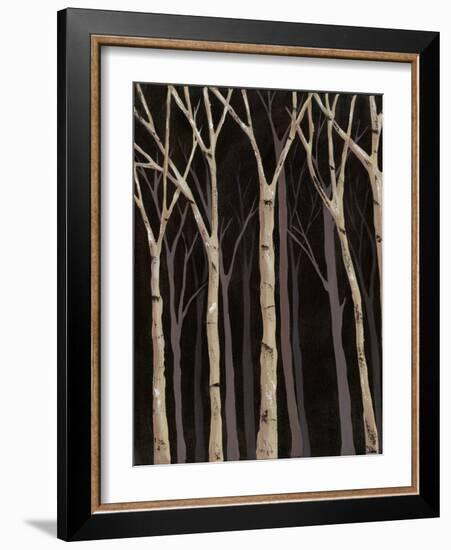 Midnight Birches I-Jade Reynolds-Framed Art Print