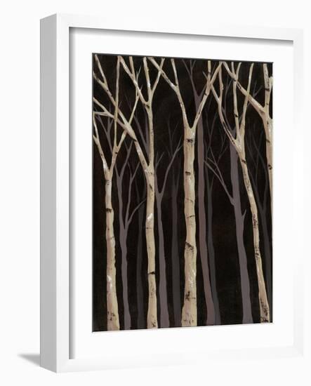 Midnight Birches I-Jade Reynolds-Framed Art Print