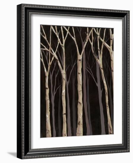 Midnight Birches I-Jade Reynolds-Framed Art Print