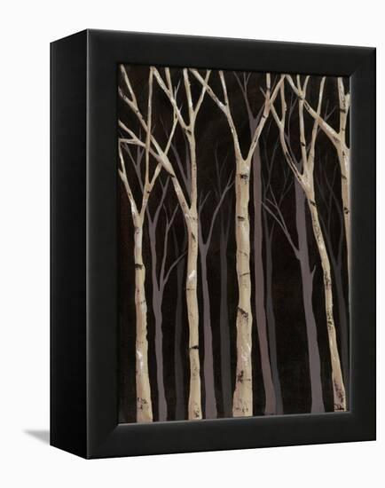 Midnight Birches I-Jade Reynolds-Framed Stretched Canvas