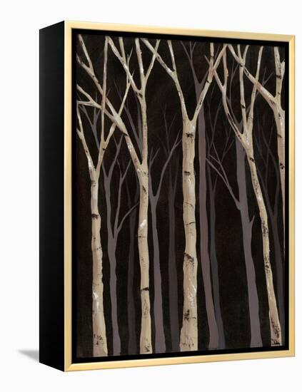 Midnight Birches I-Jade Reynolds-Framed Stretched Canvas