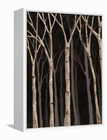 Midnight Birches I-Jade Reynolds-Framed Stretched Canvas