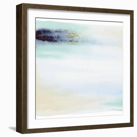 Midnight Blue Teal Soft 1-Patti Bishop-Framed Art Print