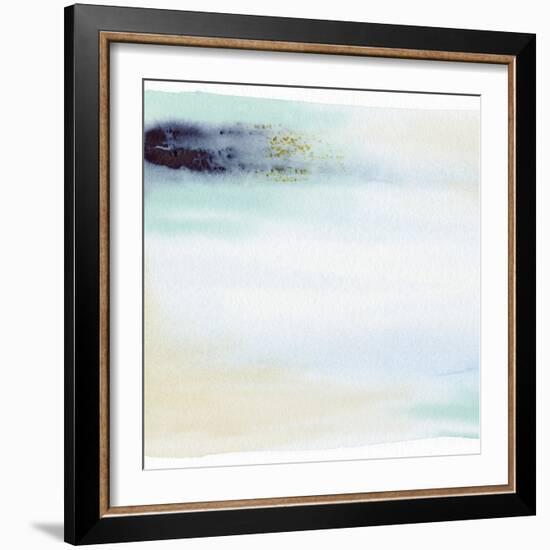 Midnight Blue Teal Soft 1-Patti Bishop-Framed Art Print