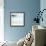 Midnight Blue Teal Soft 1-Patti Bishop-Framed Art Print displayed on a wall