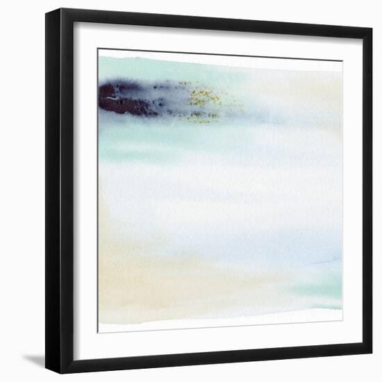 Midnight Blue Teal Soft 1-Patti Bishop-Framed Art Print