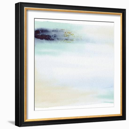 Midnight Blue Teal Soft 1-Patti Bishop-Framed Art Print