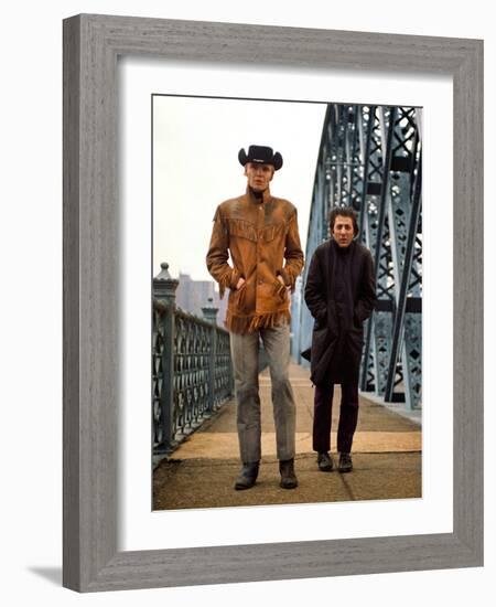 Midnight Cowboy, Jon Voight, Dustin Hoffman, 1969-null-Framed Photo