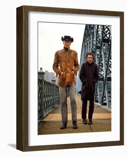 Midnight Cowboy, Jon Voight, Dustin Hoffman, 1969-null-Framed Photo