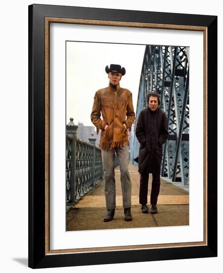 Midnight Cowboy, Jon Voight, Dustin Hoffman, 1969-null-Framed Photo