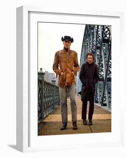 Midnight Cowboy, Jon Voight, Dustin Hoffman, 1969-null-Framed Photo