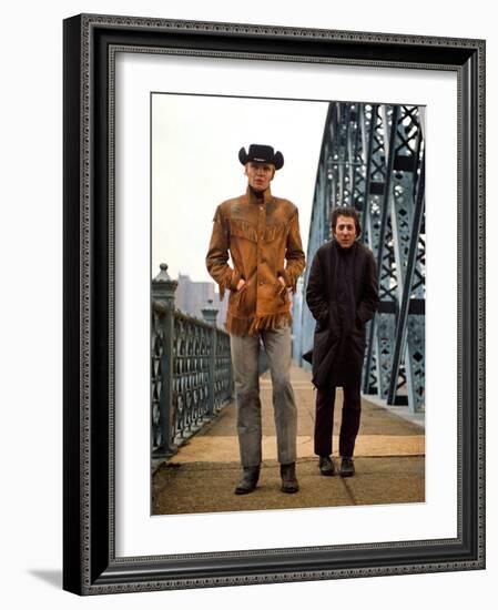 Midnight Cowboy, Jon Voight, Dustin Hoffman, 1969-null-Framed Photo