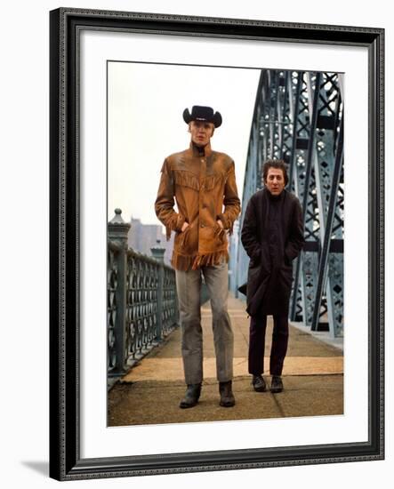 Midnight Cowboy, Jon Voight, Dustin Hoffman, 1969-null-Framed Photo