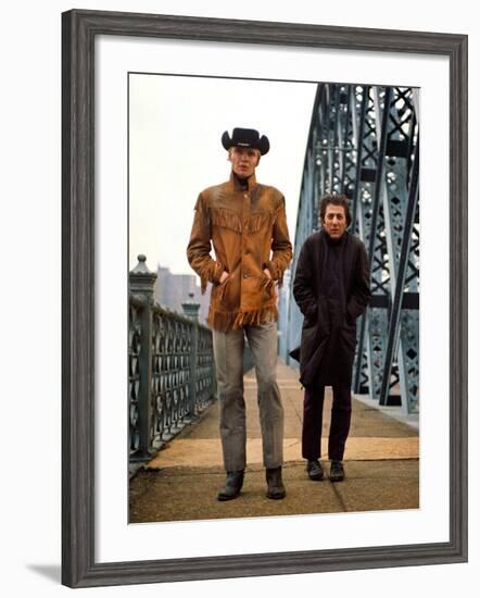 Midnight Cowboy, Jon Voight, Dustin Hoffman, 1969-null-Framed Photo