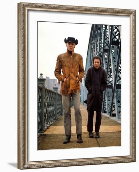 Midnight Cowboy, Jon Voight, Dustin Hoffman, 1969-null-Framed Photo