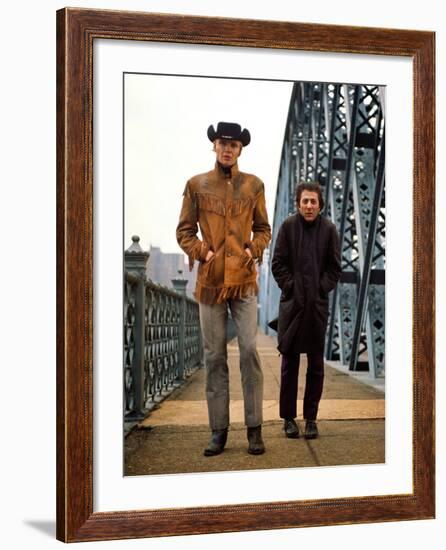 Midnight Cowboy, Jon Voight, Dustin Hoffman, 1969-null-Framed Photo