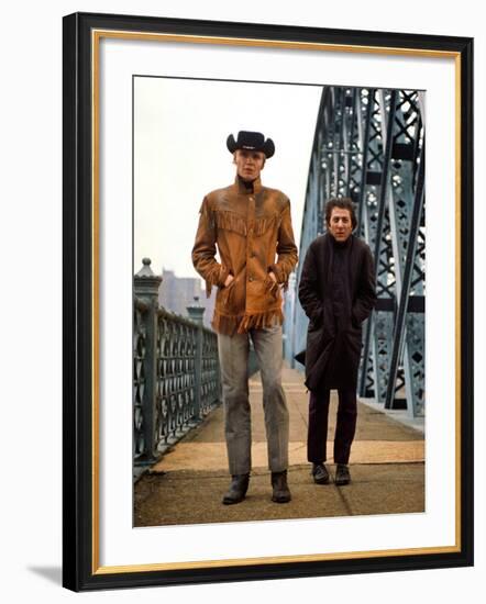 Midnight Cowboy, Jon Voight, Dustin Hoffman, 1969-null-Framed Photo