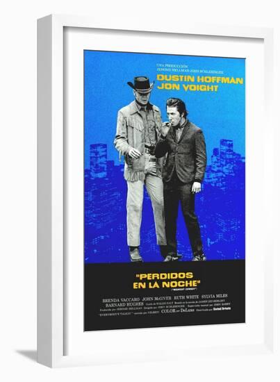 Midnight Cowboy, Jon Voight, Dustin Hoffman, 1969-null-Framed Premium Giclee Print