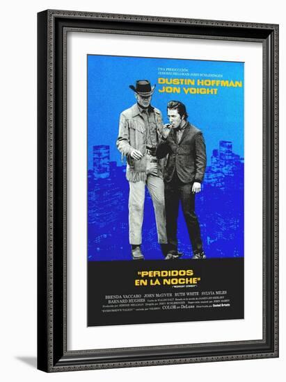 Midnight Cowboy, Jon Voight, Dustin Hoffman, 1969-null-Framed Premium Giclee Print