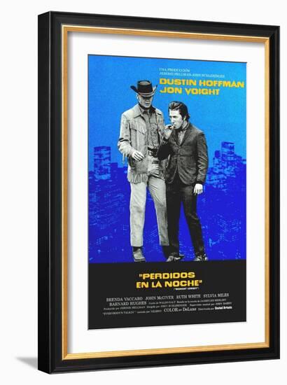 Midnight Cowboy, Jon Voight, Dustin Hoffman, 1969-null-Framed Premium Giclee Print